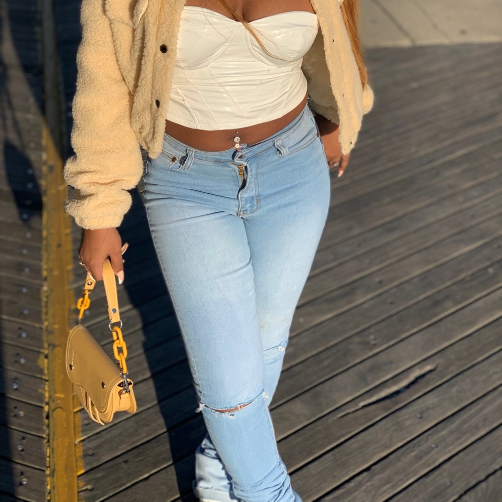 TRENDY STACKED JEANS